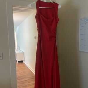 Elegant Red Evening Gown